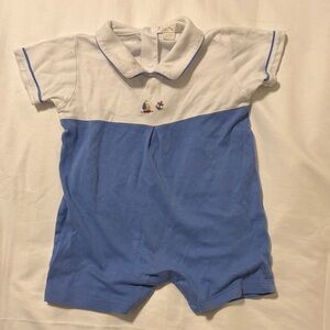 Kissy Kissy Blue and White Kids One Piece